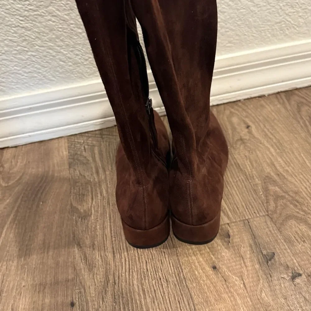 Reformation Raven Brown Knee-High Boots